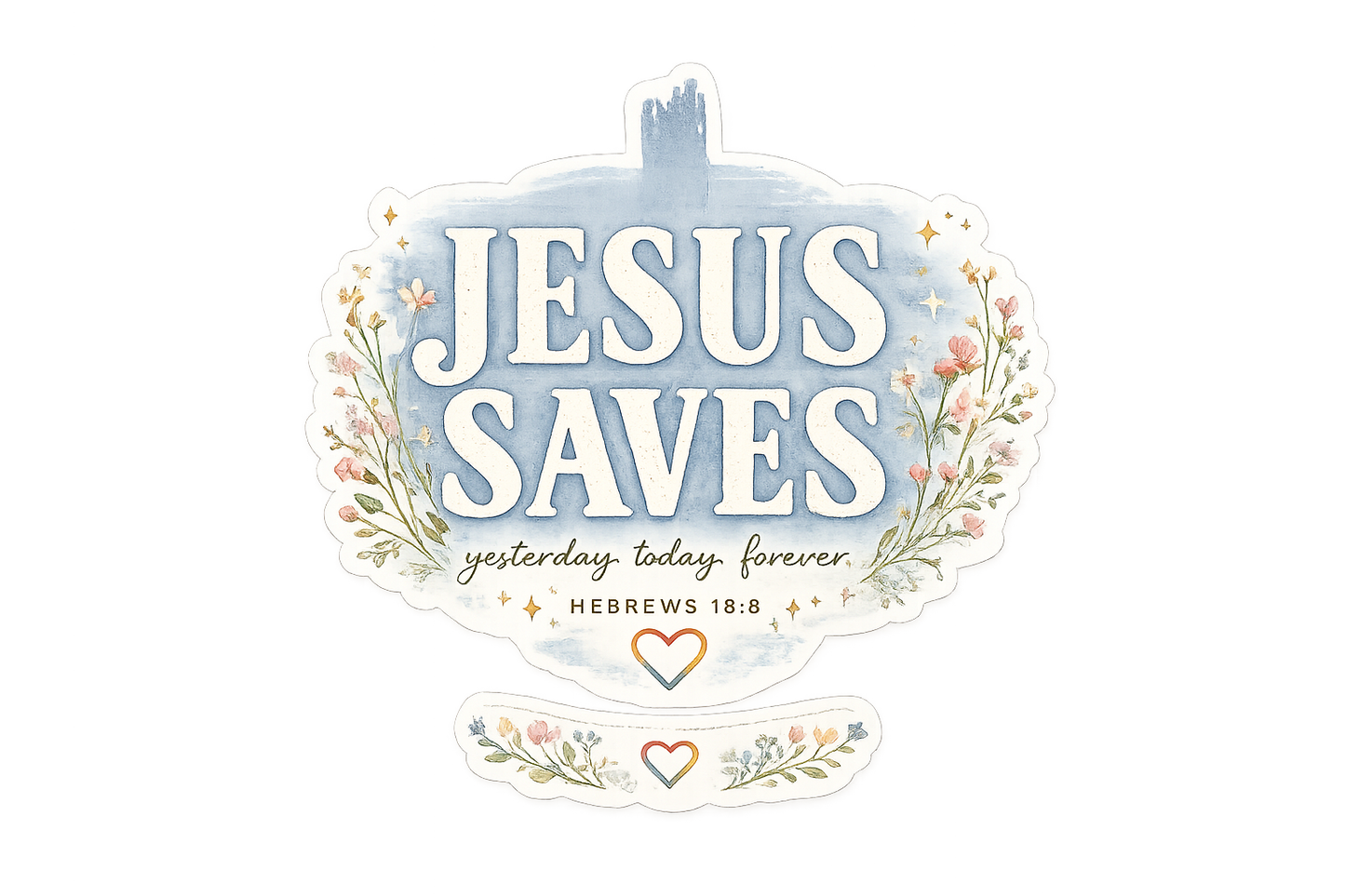 Jesus Saves Vinyl Sticker