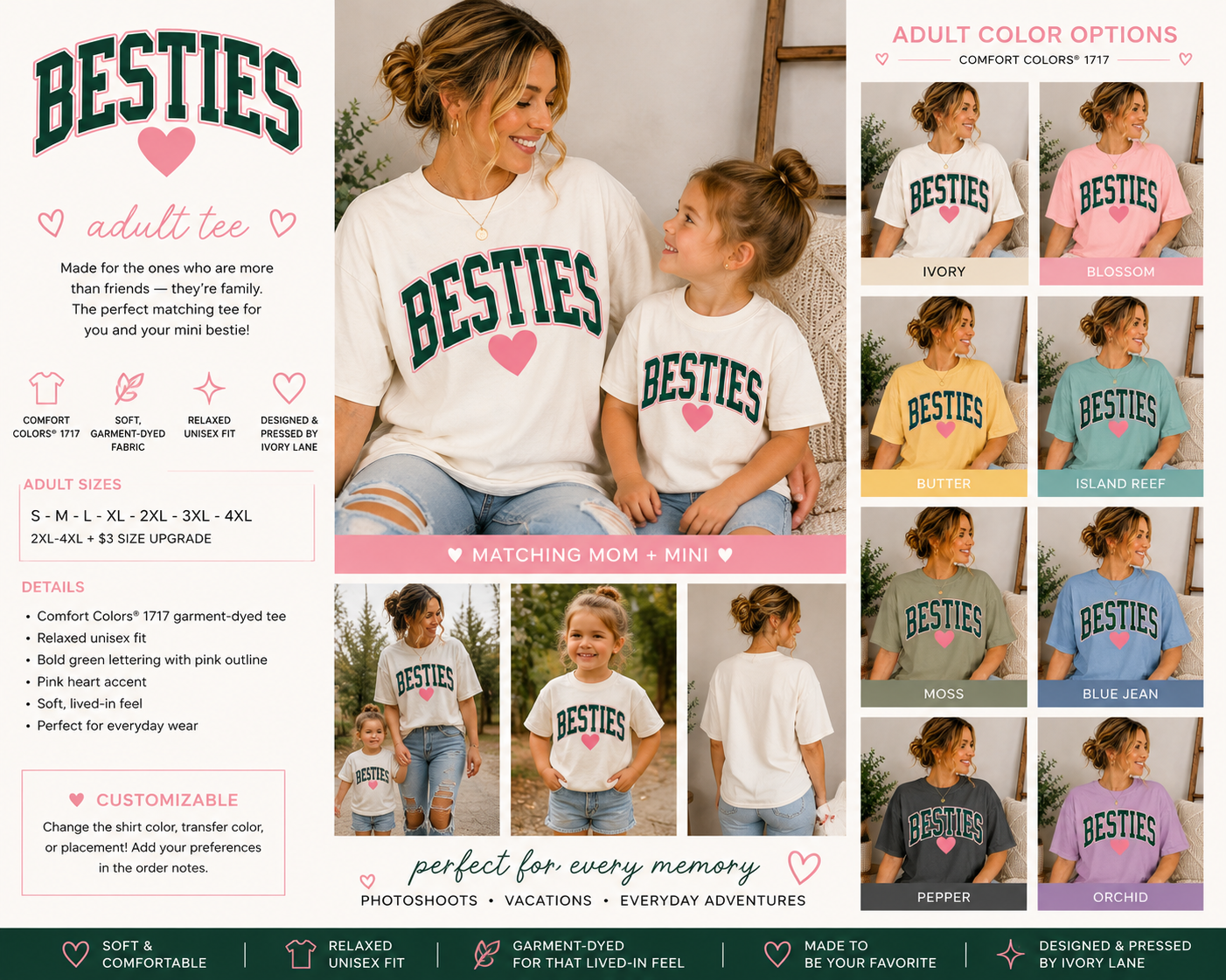 Besties Adult Comfort Colors® Tee