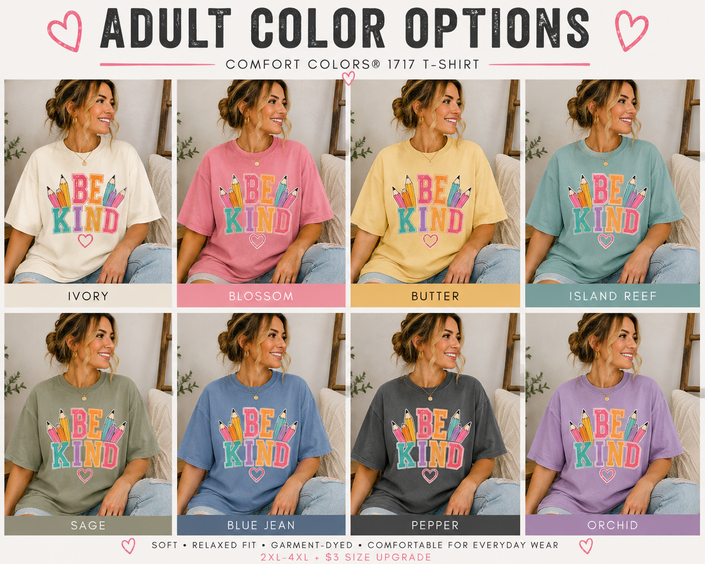 Be Kind Adult Comfort Colors® Tee