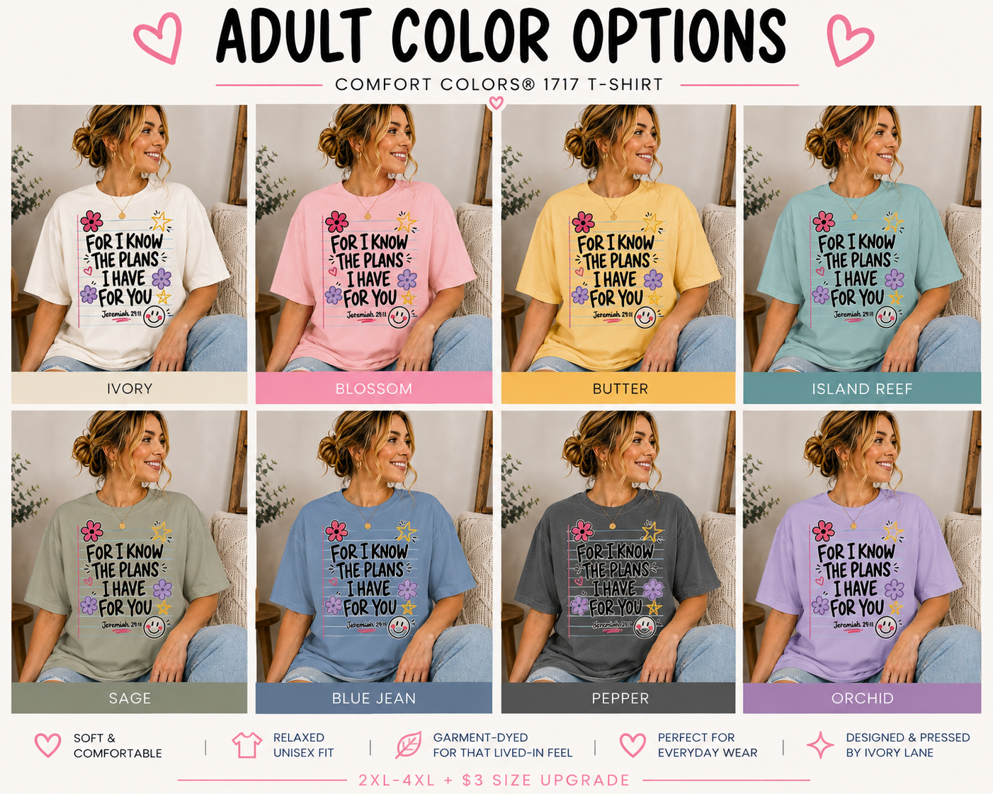 For I Know the Plans Adult Comfort Colors® Tee