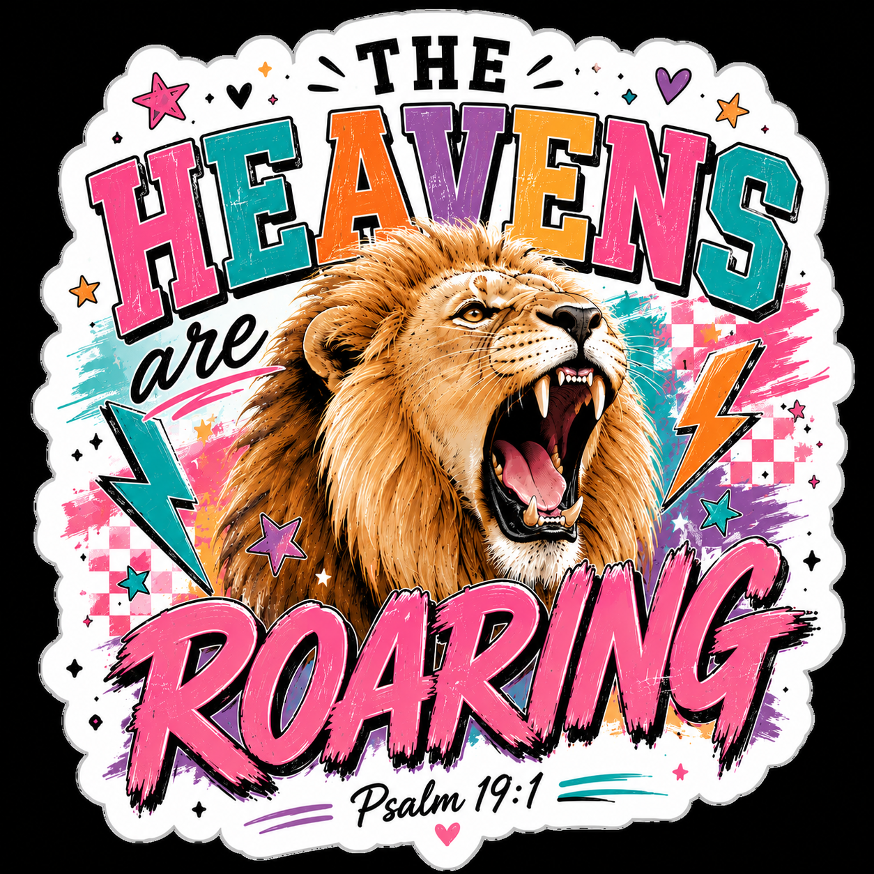 The Heavens Are Roaring Vinyl Sticker
