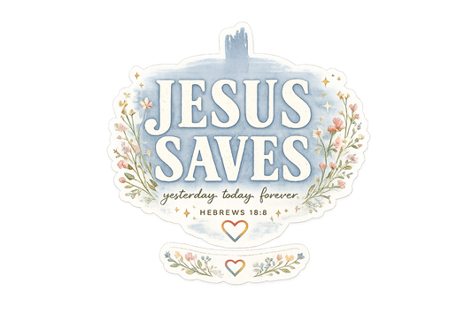 Jesus Saves Vinyl Sticker