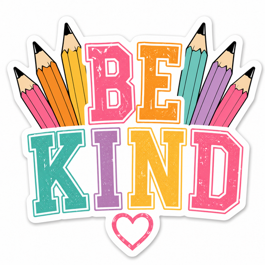 Be Kind School Vinyl Sticker