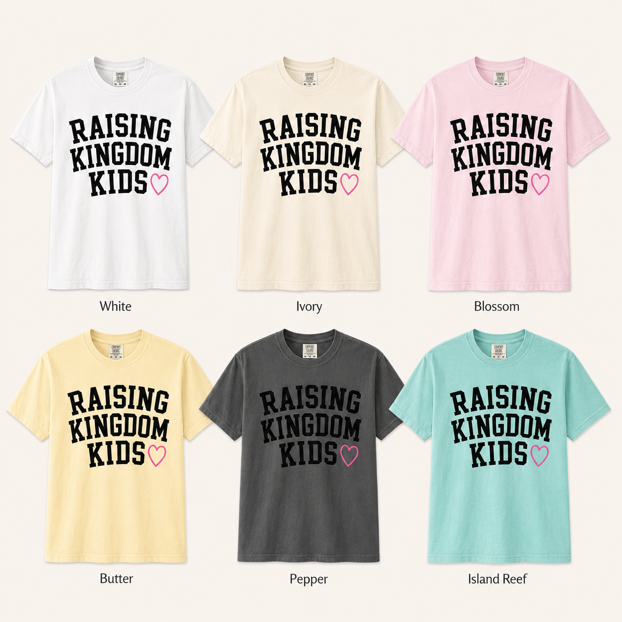 Raising Kingdom Kids Adult Comfort Colors® Tee