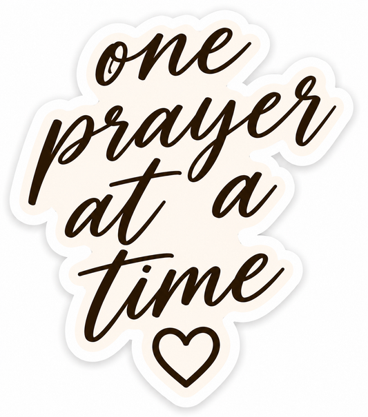 One Prayer Vinyl Sticker