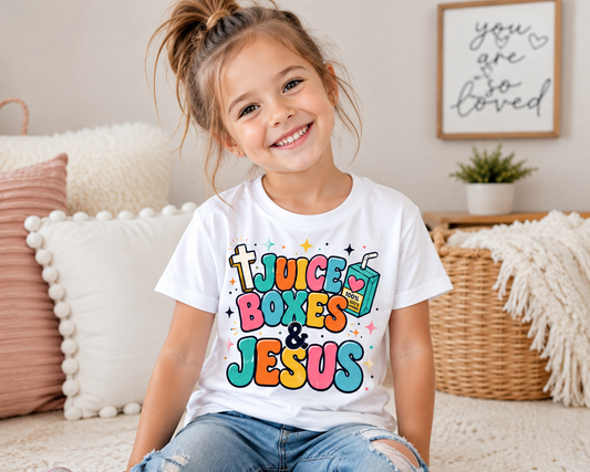 Juice Boxes & Jesus Kids Shirt