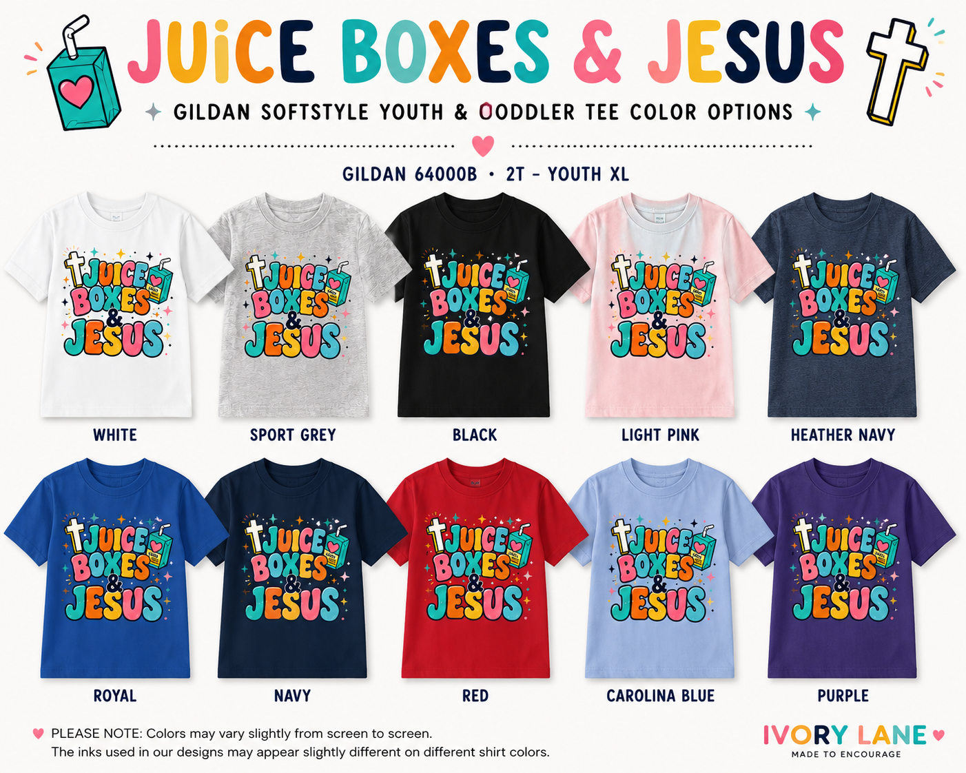 Juice Boxes & Jesus Kids Shirt