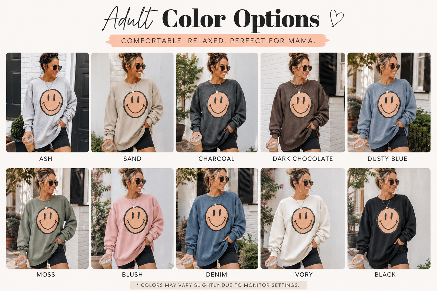Mama + Mini Smiley Sweatshirt