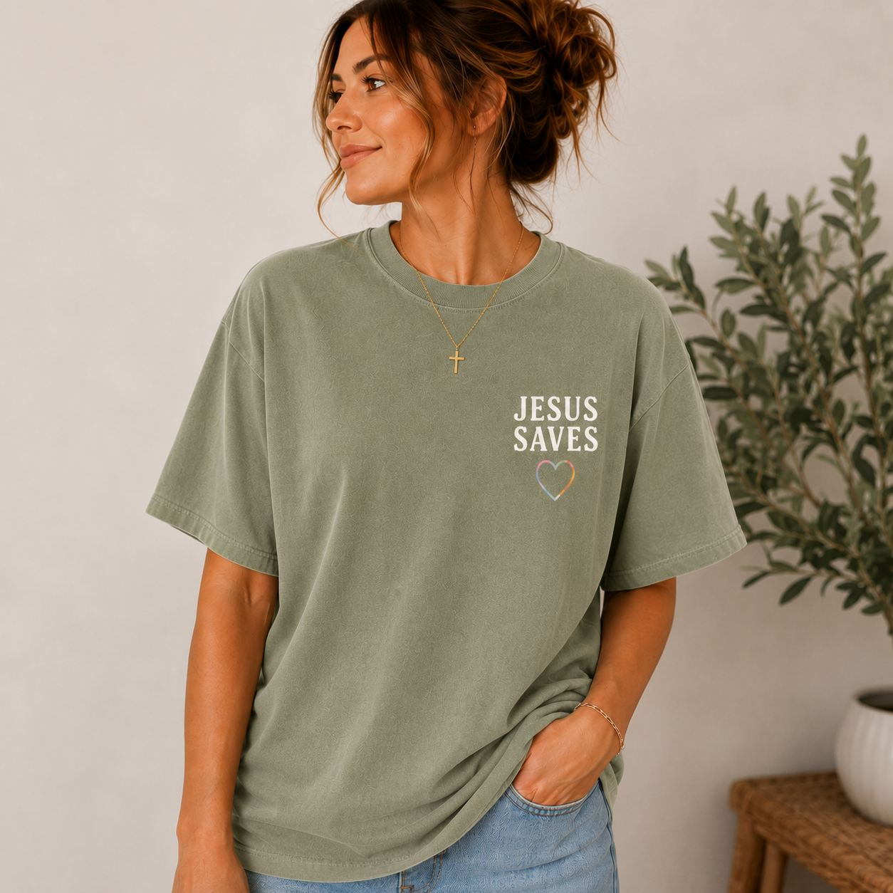 Jesus Saves | Adult Comfort Colors® Tee