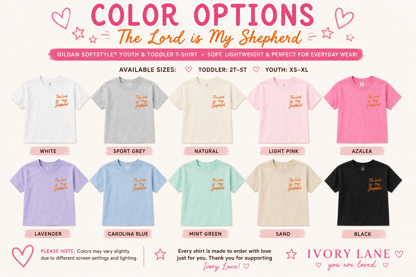 The Lord Is My Shepherd | Kids Tee